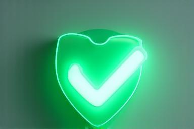 Glowing green checkmark over a shield illustration, representing satisfaction and guarantees